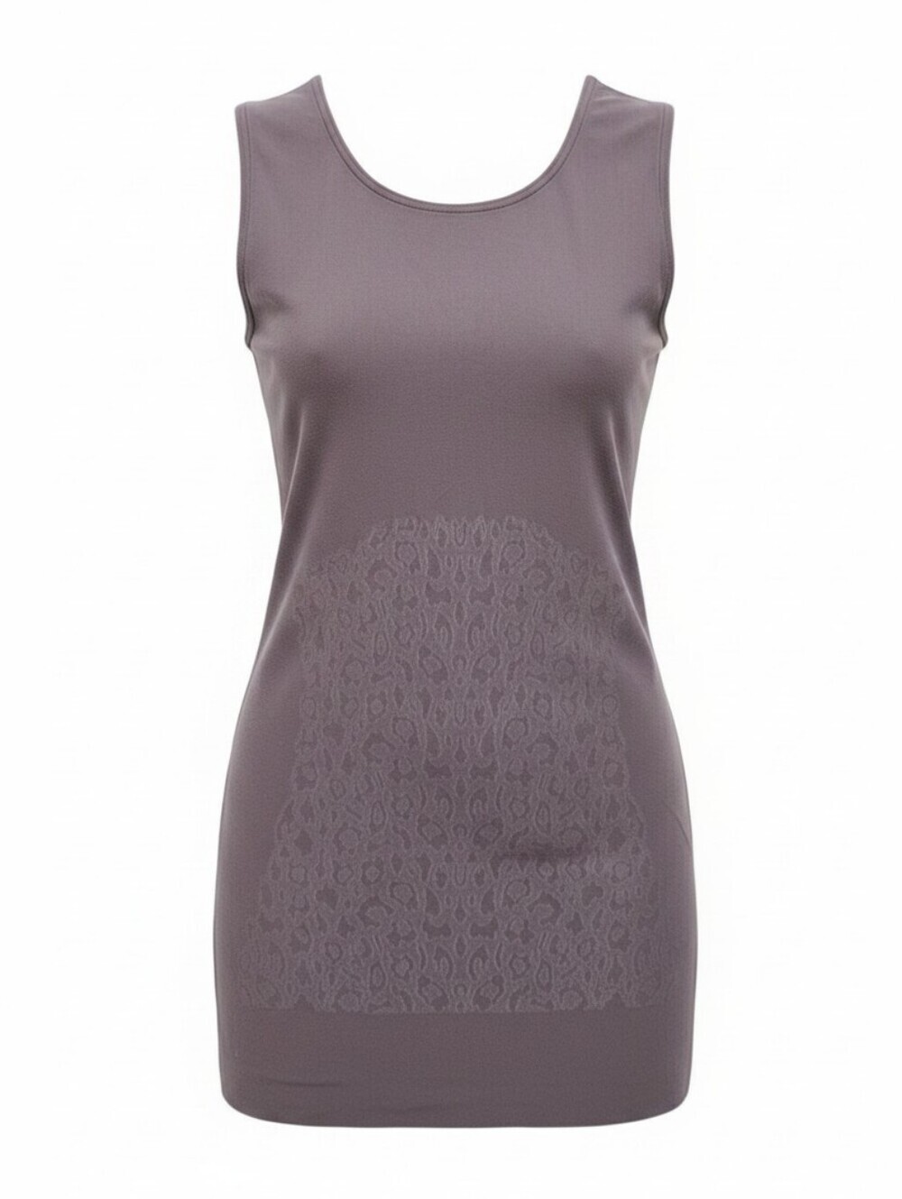 Wolford Cheetah Print Vest Seamless Top In Arctic Dust Size Small